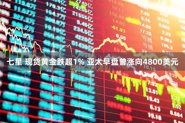 七星 现货黄金跌超1% 亚太早盘曾涨向4800美元